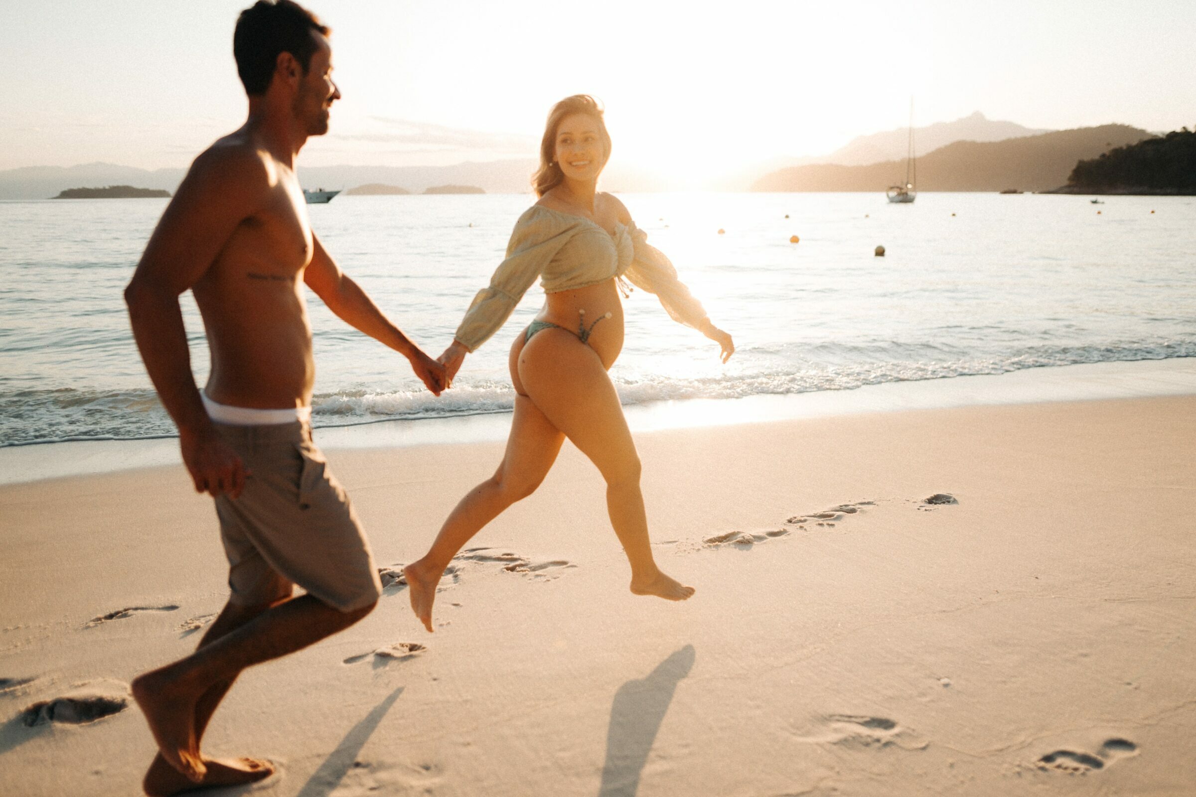 Ensaio Gestante na praia